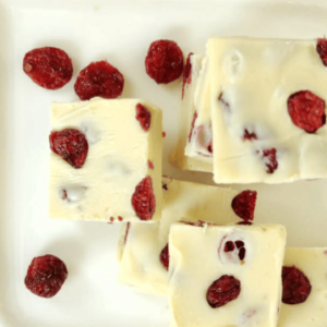 White Chocolate Cranberry Fudge - 150 gms