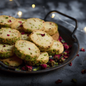 Rose & Pista Cookies - 100 gms