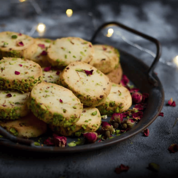 Rose & Pista Cookies - 100 gms